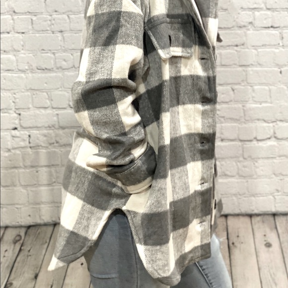 NEW Miss Grey Shirt Jacket - Picture 3 of 3